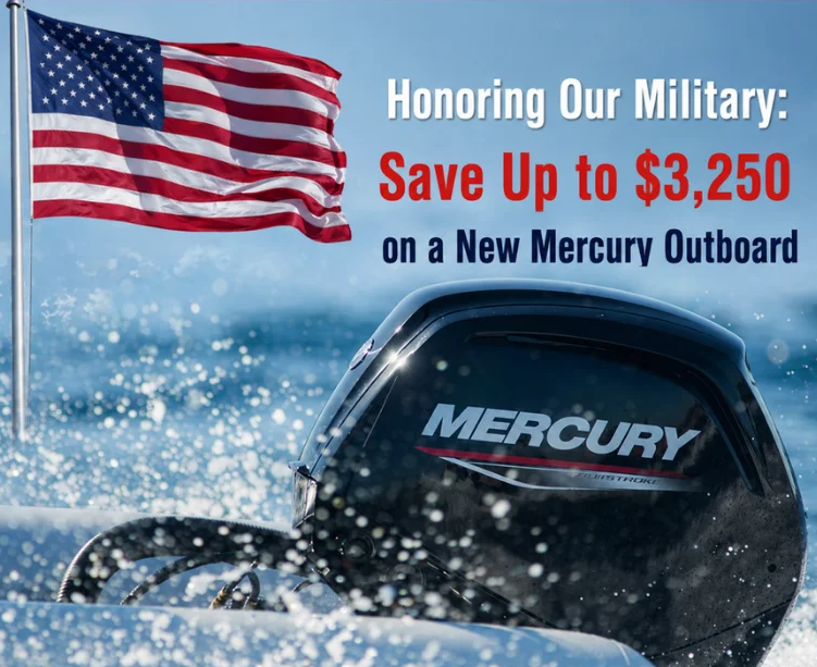 Mercury Marine Military Discount Program Now Through July 31, 2026