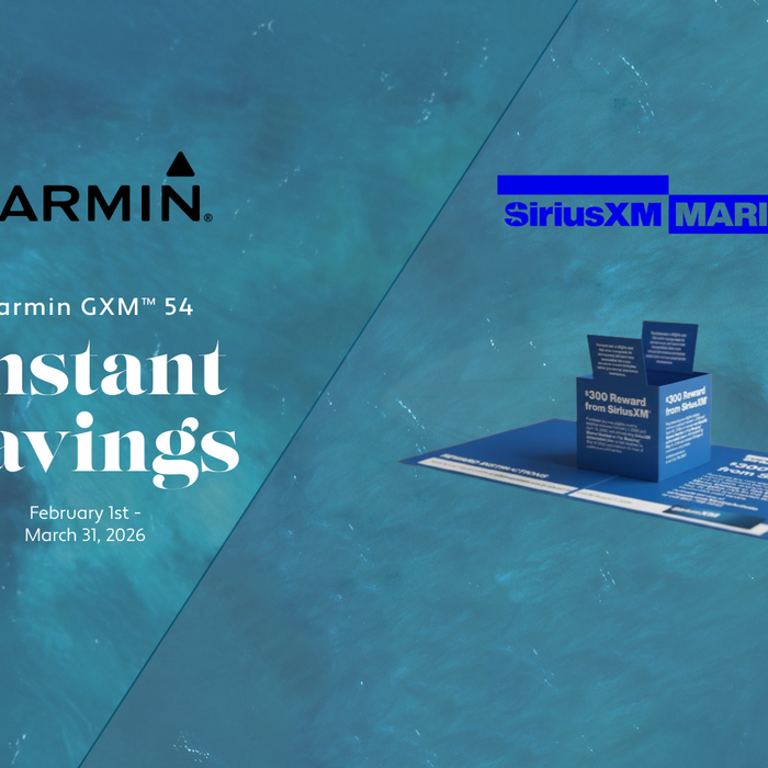 Garmin GXM™ 54 Instant Savings + SiriusXM $300 Rebate — Limited-Time Offer
