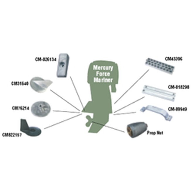 Martyr CM826134M Anode For Mercury Mercruiser