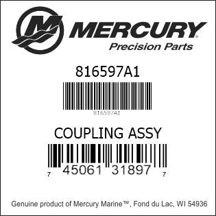Mercury 816597A1 Coupler - Water Pump To Tube Fits Alpha Gen 2