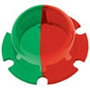 Perko 0200BB0LNS Lente de luz bicolor base negra - Rojo/Verde