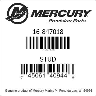 Mercury 847018 Stud For K Plane