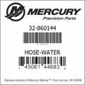 Manguera Mercury 860144 - Agua