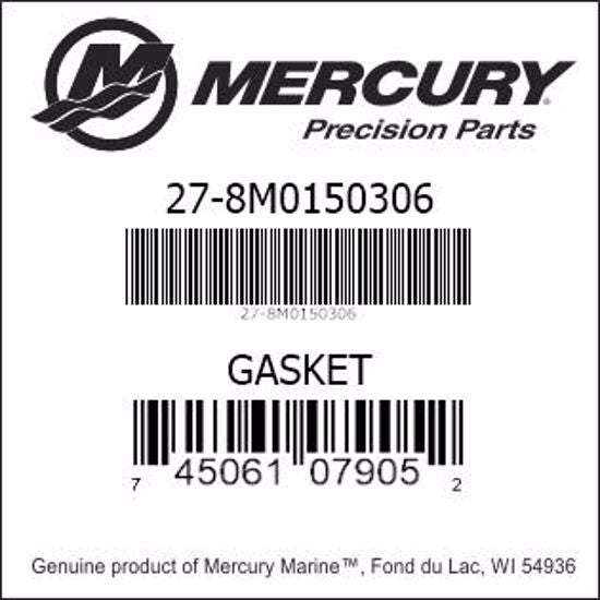 Mercury 8M0150306 Junta, tapa de válvula