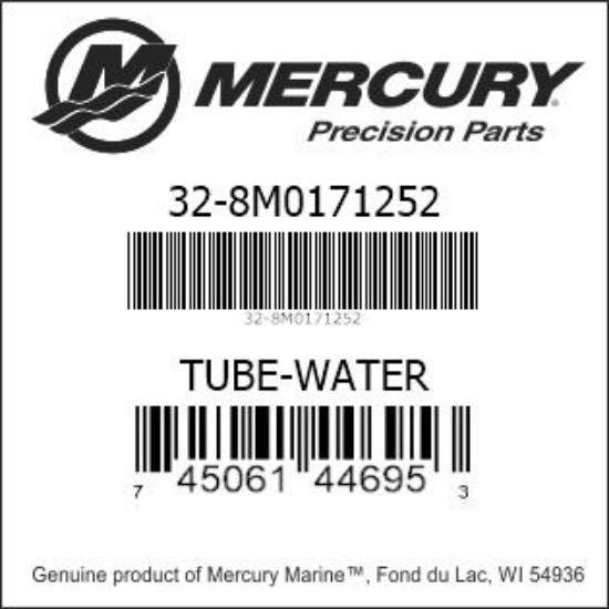Tubo de agua Mercury 32-8M0171252