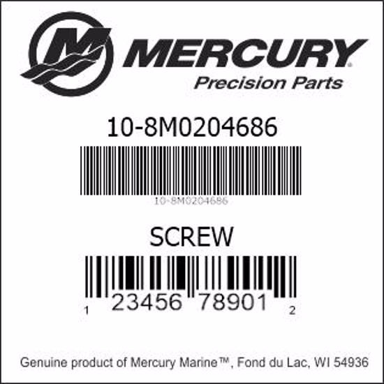 Mercury 8M0204686 Screw