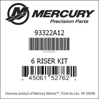 Mercury 93322A12 Par de bloques elevadores de 6"