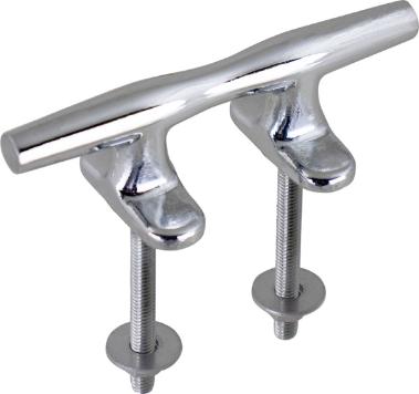 SeaDog 044206 Open Base Chrome Zinc Stud Mount 6" Cleat