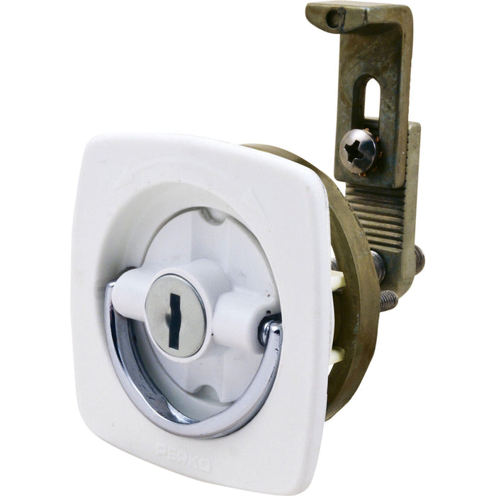 Perko 0931DP2WHT 2-1/2 X2-1/2 White Flush Loc