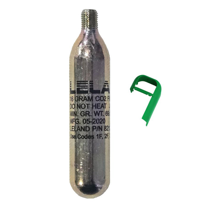 Leland 16G CO2 cylinder with 3/8" Threads