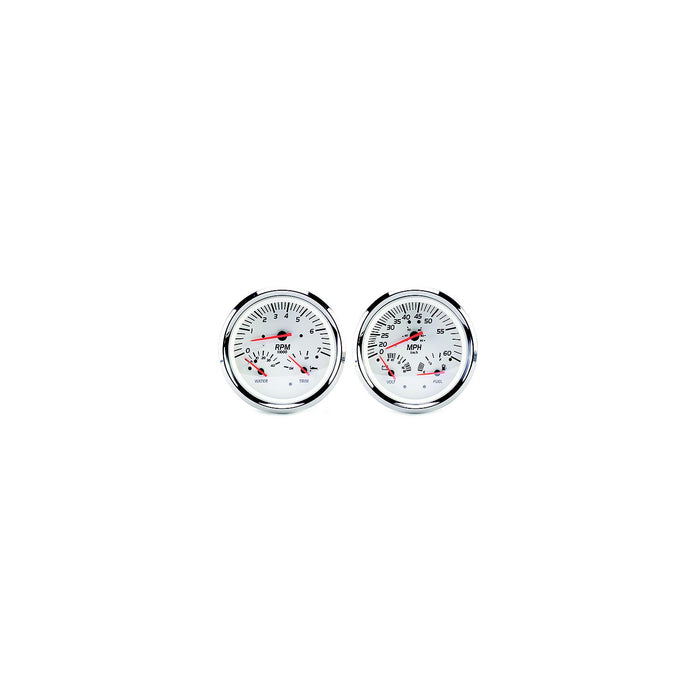 Sierra 21000P White Series Multi-Function Gauge Kit, Mercury / Yamaha