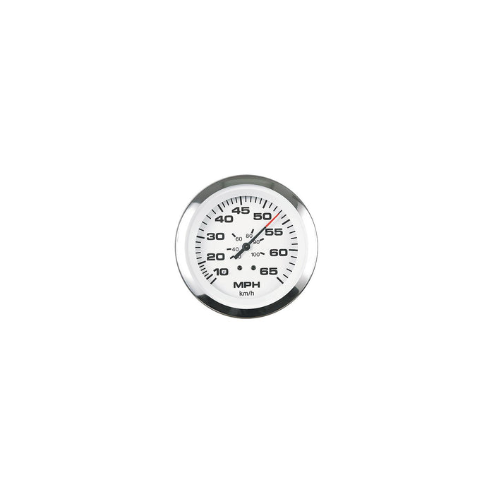 Sierra 65510P Lido Series 3" White & SS Pitot Type Speedometer Gauge Kit