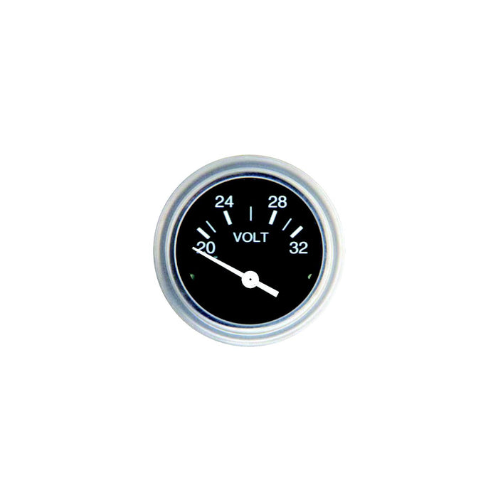 Sierra 80134P Heavy Duty Series 2" 12V System 10-16 VDC Dial Range Voltmeter, Gauge
