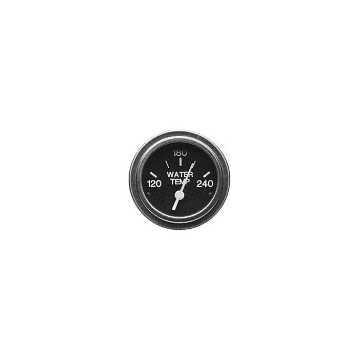 Sierra 80590P Heavy Duty Water Temp Gauge, 2" Electric 120-240 F Dial Range, Requires "D" Sender Code