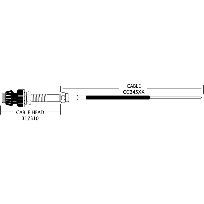 SeaStar CC34515 33LV No Hub Control Cable