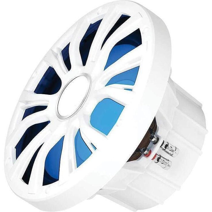 Seachoice MRGB10WSC 72114 10" 800W Subwoofer With LED Illumination, White