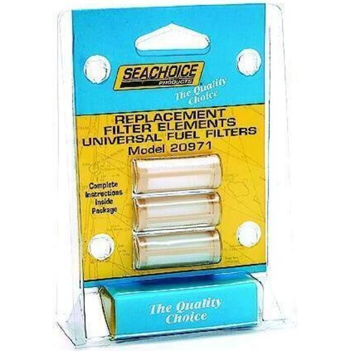 Seachoice 20971 Replacement Filters Only for 20941 In-Line Fuel Filter (Pack of, 3)