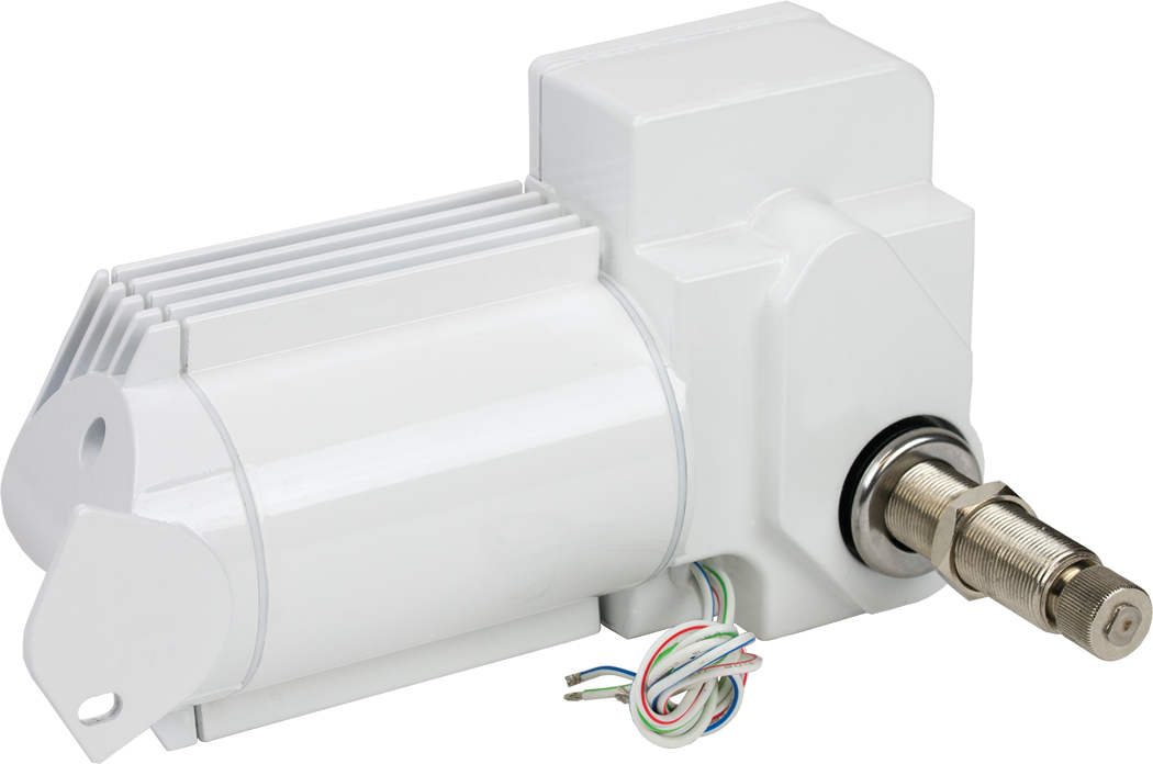 Sea Dog 412218W-3 Heavy Duty Wiper Motor, Powder Coated Aluminum/Stainless, 12V, White Finish