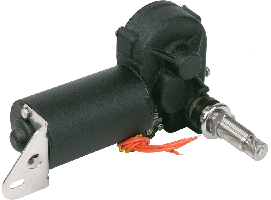 Sea Dog 412118B-3 SeaDog Stamped Powder Coated Steel & 304 Stainless 12V MRV, Wiper Motor, Black Finish