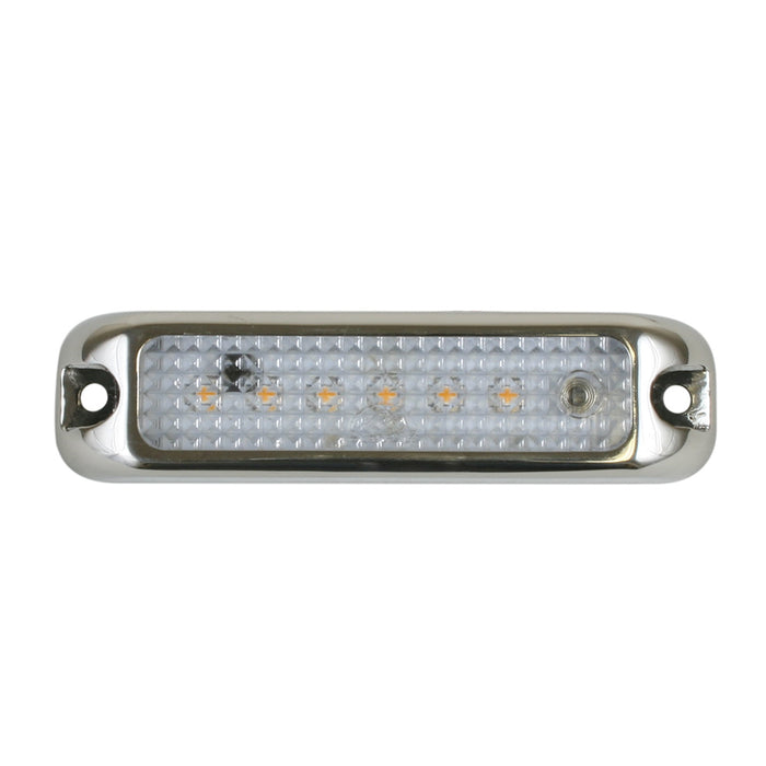 Lámpara de casillero Scandvik de 4" con interruptor táctil - 10-30 V - Acero inoxidable