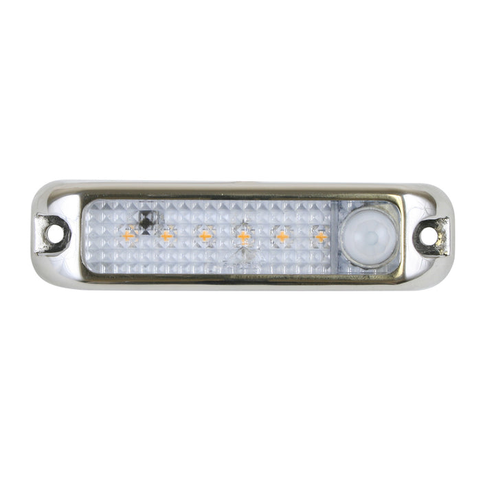 Luz para casillero Scandvik de 4" con sensor de movimiento - 10-30 V - Acero inoxidable