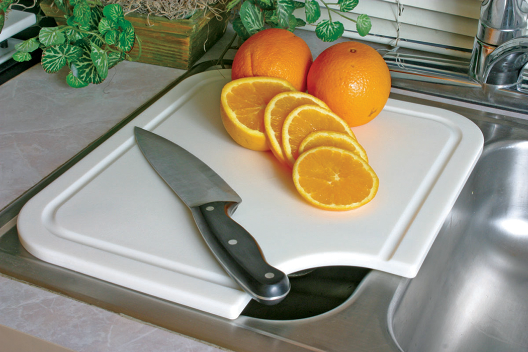 Camco 43857 Sink Mate Cutting Board, White