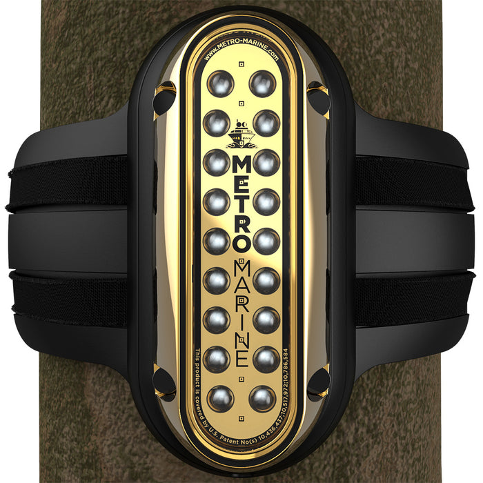 Luz de montaje vertical de alto rendimiento Metro Marine con LED monocromáticos inteligentes, color aguamarina, haz de 90°