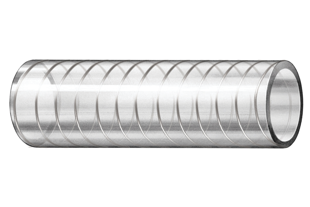Trident Marine 163-0346 Trident Wire Reinforced Clear PVC Hose (FDA), 3/4" x 50'