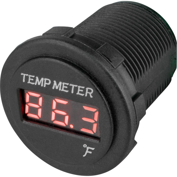 Medidor de temperatura LED rojo redondo Sea-Dog