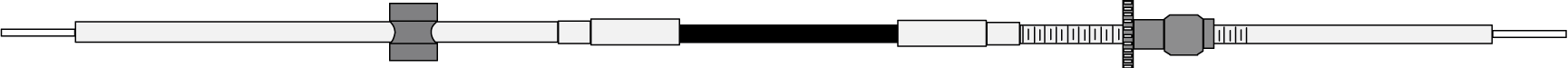 SeaStar CC17007 400 Series OMC-J/E Control Cable Assembly
