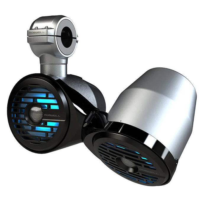 Altavoces de torre Roswell R1 Vamp Spin de 6,5" x 6,5", color negro, 160 W RMS y 320 W de potencia máxima