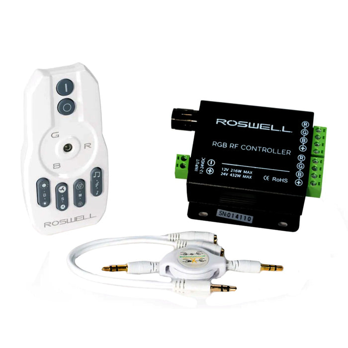 Mando a distancia y controlador RGB de Roswell