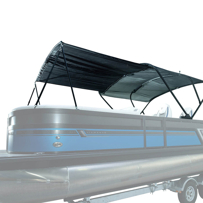 Extensión SureShade Bimini para toldo eléctrico - Herrajes negros de 6' con lona negra