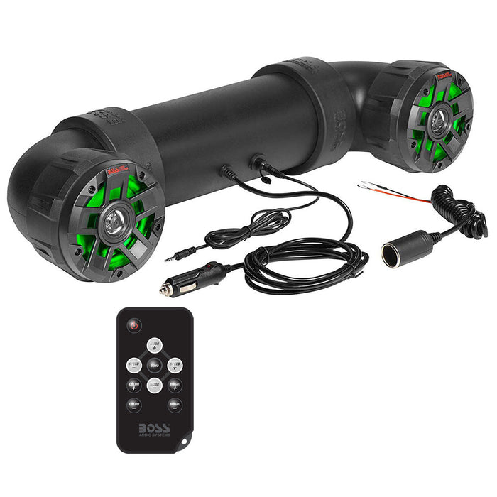 Sistema de sonido amplificado para todo terreno Boss Audio UTV4BRGB con parlantes marinos de 4" y tweeters negros de 1"