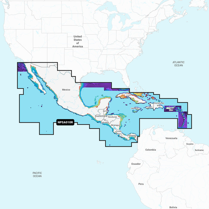 Navionics Platinum+ NPSA010R - Centroamérica y el Caribe