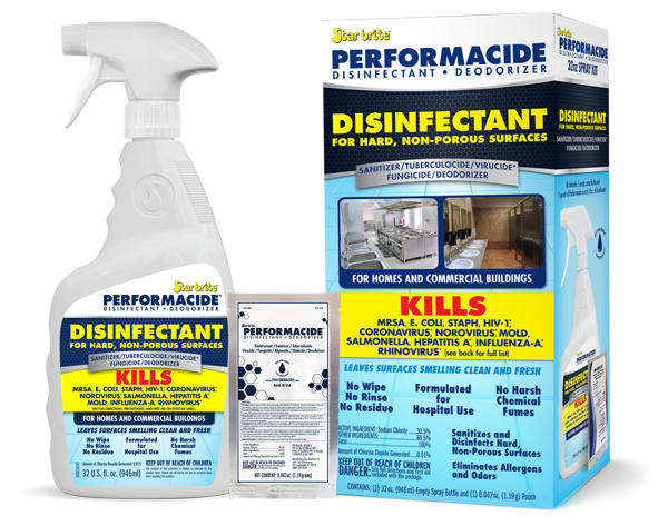 Starbrite Performacide Disinfectant for Hard, Non-Porous Surfaces