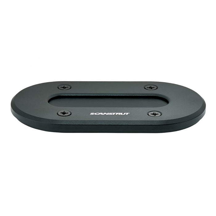 Sello multicable de perfil bajo de aluminio anodizado negro Scanstrut para cables de hasta 15 mm