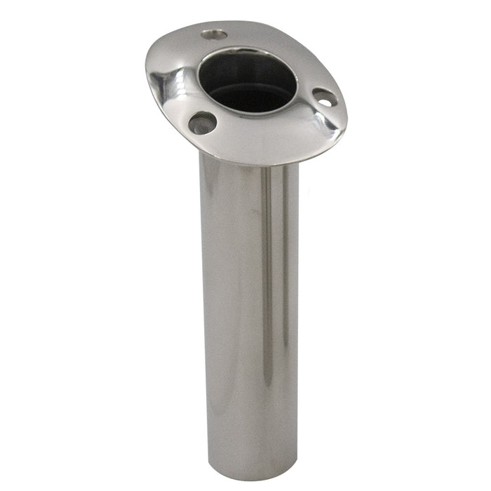 Soporte de varilla de montaje empotrado estándar CE Smith serie 70 - 15 grados - Acero inoxidable - Barra de cardán en la parte inferior - Revestimiento negro