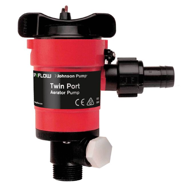 Johnson Pump 48103 Dual Port Livewell/Washdown Pump, 1250 GPH