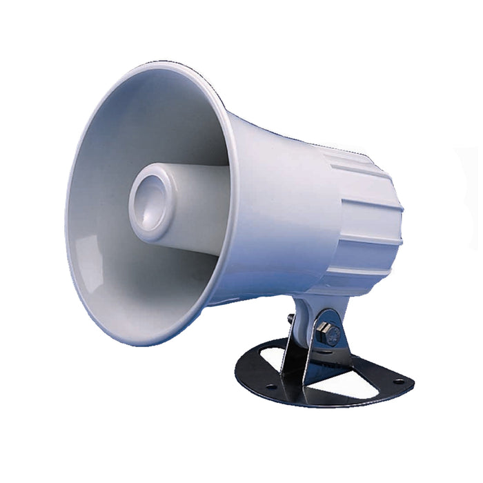 Megáfono/bocina de megafonía redondo Standard Horizon de 4,5" - Blanco