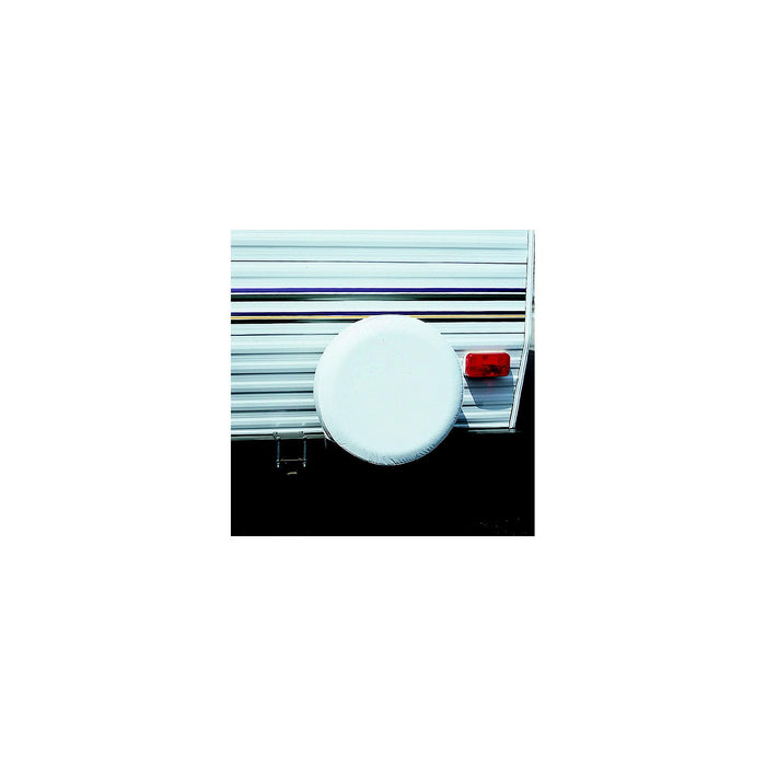 ADCO 1760 Vinyl Solid Spare Tire Cover, 21-1/2" Polar White