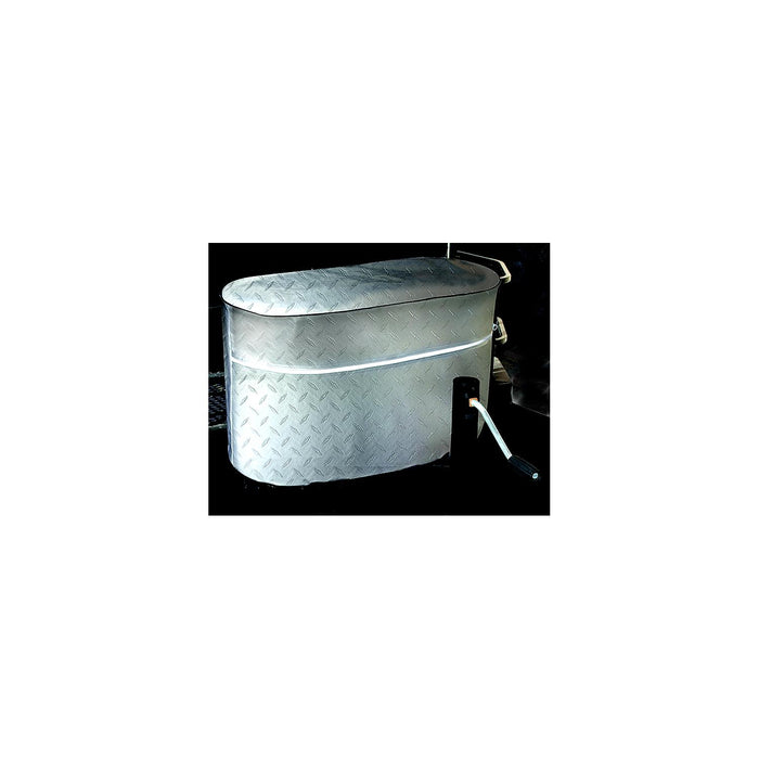 ADCO 2712 Double Vinyl Propane Tank Cover, Diamond Plated