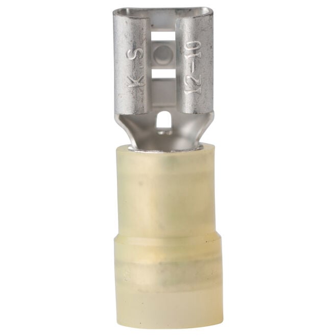 Ancor 220828 Marine Grade Nylon Insulated Disconnects, Female, 12-10 Wire, Yellow, 100/Pk