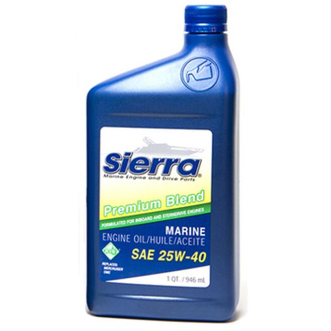 Sierra 18-9400-2 Oil-25W40 FCW I/O-I/B, Qt.
