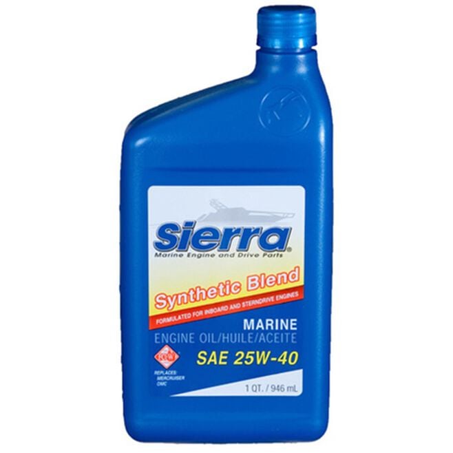 Sierra 18-9440-2 25W40 FCW Synthetic Blend I/O Oil, Qt.