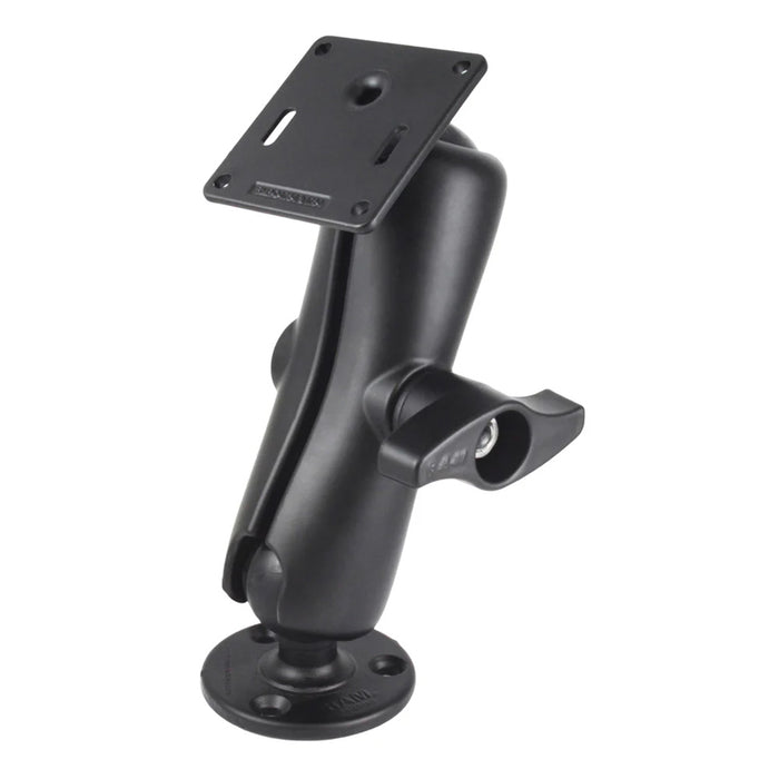 Soporte de bola doble RAM Mount RAM® con placa VESA de 75 x 75 mm y tuerca de seguridad (tamaño mediano)