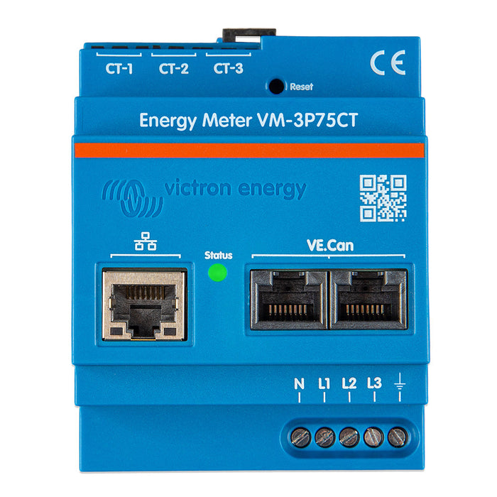 Medidor de energía Victron VM-3P75CT monofásico y trifásico