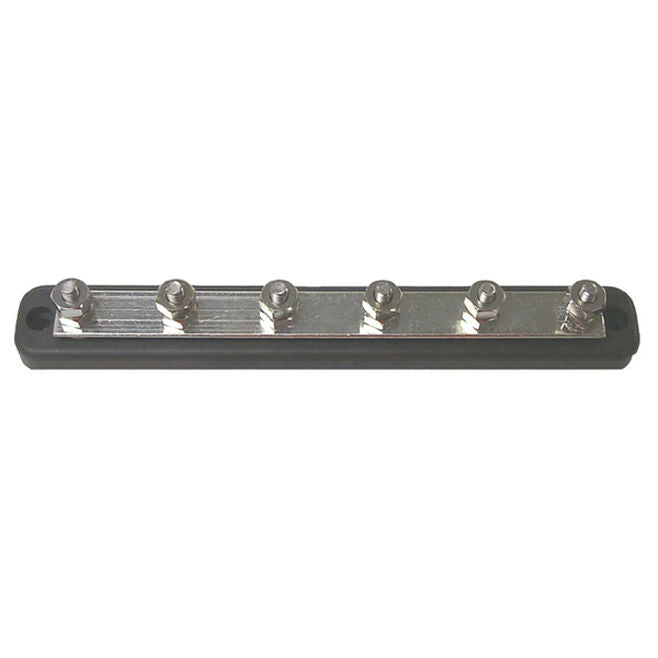 Sierra FS46450 6 Gang 1/4" Stud Type Bus Bar, 150 Amp