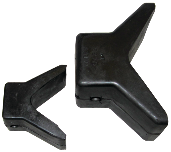 Attwood 11201-1 Rubber Bow Stop, 3" x 3"