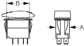 Sea Dog 420201-1 Contura Rocker Switch (SPST) Non-Illuminated On/Off